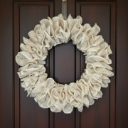 Naturalny Wianek z Juty | Dekoracja Boho, Rustykalna Ozdoba do Domu