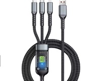 Kabel USB 3 w 1 100 W do szybkiego ładowania i transmisji danych 
