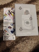Instax mini LiPlay biały nowy + wkłady