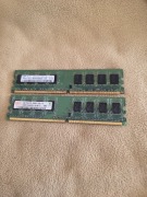 Zestaw Pamięci RAM DDR2 2GB (2x1GB) 667MHz PC2-5300U | Dual Channel