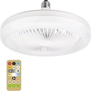 Lampa LED z inteligentnym wentylatorem sufitowy 3 w 1 z pilotem E27