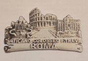 Magnes na lodówkę akrylowy ROMA Rzym Watykan Coloseum Włochy (4K)