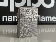 Zapalniczka Zippo Armor Luxury Waves, Deep Carved, High Polish Chrome