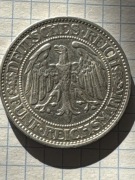 moneta 5 Reichsmark 1927 z okresu Republiki Weimarskiej.