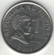Filipiny 1 piso peso 2011 - 24 mm - nr 2