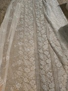 Bardzo duża firanka kwiaty vintage PRL