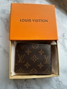 Portfel lv brązowy męski