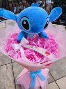 Bukiet róż ze wstążek. Wieczne róże. Dzień kobiet