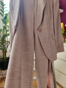 Marks&Spencer Autograf GARNITUR lniany lila UK 20 r 48 46 KOMUNIA