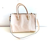 DAMSKA TOREBKA FIRMY H&M SHOPPER PUDROWY ROZ DUZA