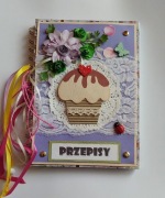 PRZEPIŚNIK zeszyt na ulubione przepisy PREZENT, Handmade
