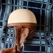 Kask Orzeszek z epoki PRL-u WSK, SHL, KOMAR Oryginalny  7