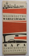 mapa 1972  rok województwo warszawskie 
