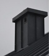 Obróbka blacharska komina.