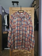 Koszula wiązana w kratę elegancka 