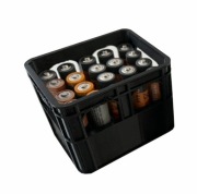 Organizer kontener skrzynka krata na baterie i akumulatorki paluszki AAA