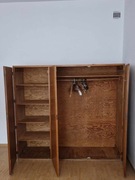 Drewniana szafa 3 drzwiowa lata 50-te
