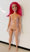 Lalka Barbie różowe włosy /Mattel/