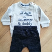 Bluza + spodnie na jesień 62/68 bawełna Nowe