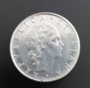 Włoska moneta 50 lire 1981