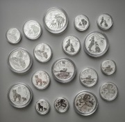 Lunar 3 Perth Mint komplet 21oz monet srebro 2oz 1oz 0,5oz