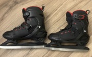 Łyżwy męskie Oxelo FIT500 rozmiar 40 czarno-czerwone