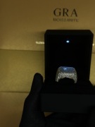 Pierścień gruby moissanite ring gold rozmiar 7