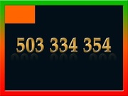 503 334 354 ZŁOTY NUMER STARTER ORANGE ŁATWY NA KARTĘ PREPAID GSM