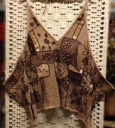 90. Gorset wieczorowy,haftowany koralikami -Aftershock,rozm.S