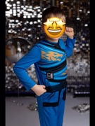 Strój Lego Ninjago: Jay. Rozmiar S, 4-6 lat (wg mnie 5-7 lat). IDEALNY
