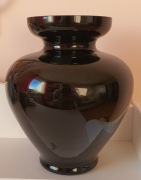 Wazon czarny Makora szkło halitowe seria limitowana