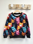 Bluza dziecięca rozm 98 koty 