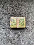 Przedwojenne pudełko na igły patefonowe metalowe z igłami Columbia