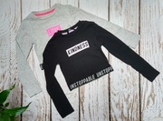 122 George Koszulka czarna crop top dla dziewczynki