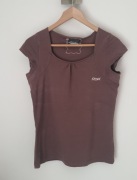 bluzka z krótkim rękawem brązowa vintage Reebok XL/42