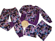 Wiosenny zestaw dresowy bawełniany Spodnie bluza czapka komin K-POP Demon