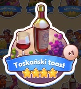 Toskański Toast Coin Master naklejka