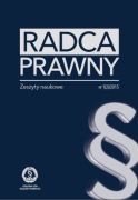 RADCA PRAWNY ZESZYTY NAUKOWE NR 1(2)2015