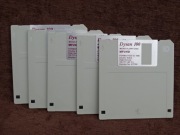 Dyskietki 3,5" 2HD 1,44 MB DYSAN komplet 5 szt. używane kolor szary