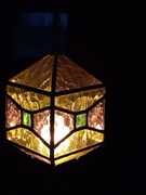 Lampa witrażowa sufitowa Art deco