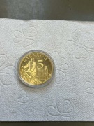Złota moneta 5zł. Rybak Kołobrzeg Rybaków