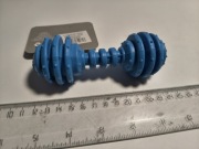 Zabawka gumowa z dzwonkiem dla psa niebieska