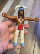 Unikat figurka 1994 Vintage Native American Indian Rubber Bendy