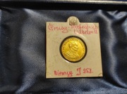 Niemiecka moneta z kolekcji-- 20 Marek Pruskich z 1914 roku w opakowaniu.