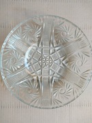 Szklana salaterka misa rozetka bibelot PRL