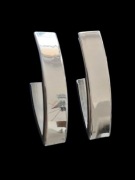 Kolczyki fałki prostokątne duże 