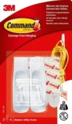 3M Command białe haczyki samoprzylepne, 2szt.