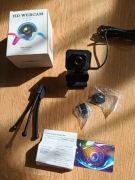 Kamera Internetowa HD USB + Statyw + Adapter USB-C | Zestaw do lekcji/pracy