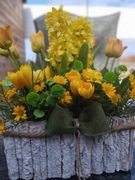 Stroik wiązanka na GRÓB pomnik kompozycja nagrobna kwiatowa  WIĄZANKA  