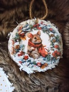 Ozdoba choinkowa hand made Myszka
